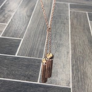 J crew gold tassel necklace